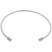 Pulsera jonc fina 1,7 mm con tubo desenroscable - Acero inoxidable 304 x17cm