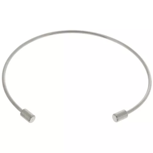 Pulsera jonc fina 1,7 mm con tubo desenroscable - Acero inoxidable 304 x17cm