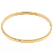 Pulsera jonc 3.75mm - Acero inoxidable 304 Dorado x19cm