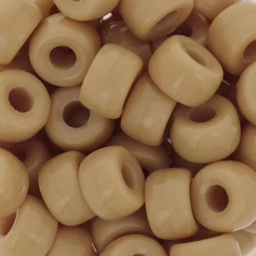 Cuentas con agujero grande - Pony Beads 9 mm - Preciosa - Camel x15
