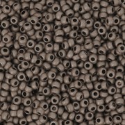 Cuentas de Rocalla Preciosa 11/0 de 2 mm - Terra Metálico Mate - Níquel oscuro x 20 g