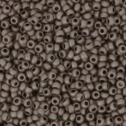 Cuentas de Rocalla Preciosa 11/0 de 2 mm - Terra Metálico Mate - Níquel oscuro x 20 g