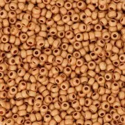 Cuentas de Rocalla Preciosa 11/0 de 2 mm - Terra Metálico Mate - Light Gold x20 g