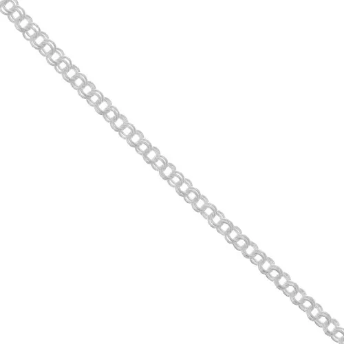 Cadena Forçat doble anillo 5 mm - Plata x49cm
