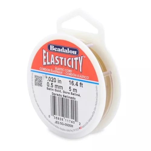 Elasticidad 0,5 mm - Dorado satinado x5m