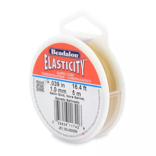Elasticidad 1 mm - Dorado satinado x5m