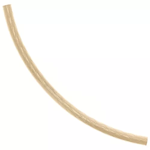 Cuenta tubular curvada texturada 34x1,5 mm - Gold filled x1