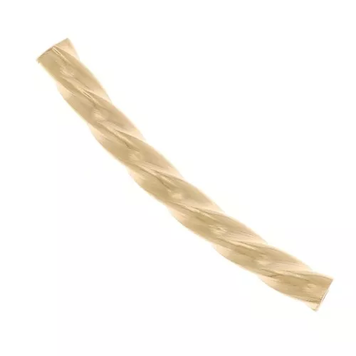 Cuenta de tubo retorcido curvado 15x1,5 mm - Gold filled x1