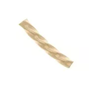 Cuenta de tubo curvada y retorcida 10x1,5 mm - Gold filled x1