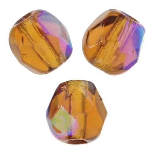 Facetadas 3 mm Dark Topaz AB x50