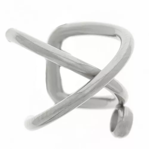 Pendiente en cruz de 10 mm para oreja izquierda - Acero inoxidable 304 x1