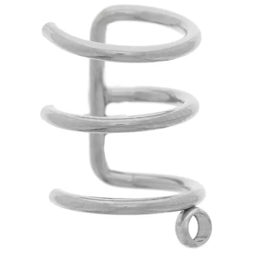 Pendiente de alambre triple 11 mm para oreja izquierda - Acero inoxidable 304 x1