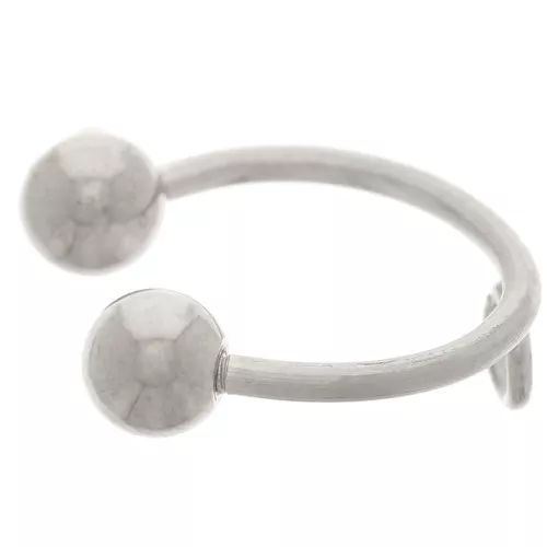 Anillo fino de 12 mm con bolas desenroscables - acero inoxidable 304 x1
