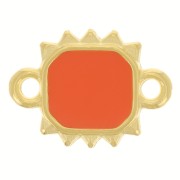 Entrepieza rectángulo 14x10 mm resina epoxi - Dorado - Jacinto|raw }}