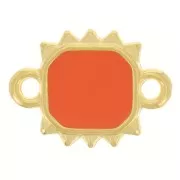 Entrepieza rectángulo 14x10 mm resina epoxi - Dorado - Jacinto