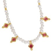 Dije Rombo 17x9 mm con Resina Epoxy - Dorado Fino - Jacinto x1