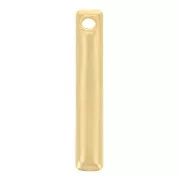 Charms barra 18x3 mm - Chapado en oro x4