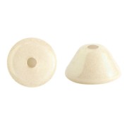 Cuentas Konos® Glass Beads by Puca® 4x2 mm - Aspecto Cerámico Marfil Opaco x10g
