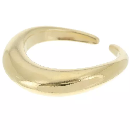 Anillo grande de diseño irregular - Talla 53 - Dorado x1