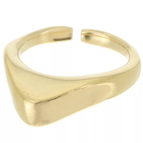 Anillo de diseño fino - Talla 47 - Dorado oro fino x1