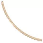 Cuenta tubular curva 34x1,5 mm - Gold filled x1