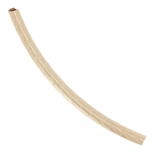 Cuenta tubular curvada texturada 25x1,5 mm - Gold filled x1