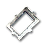 Engaste PureCrystal 4527 rectangular 14x10 mm plateado|raw }}