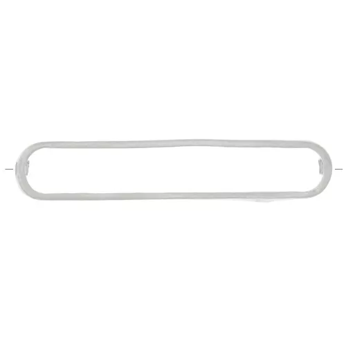 Rectángulo redondeado divisor 29x6 mm - Plata 925 x1