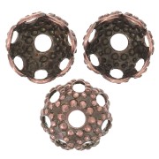 Casquillas filigrana 4 mm cobrizo antiguo x20|raw }}