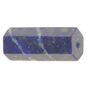 Cuenta tubo hexagonal 17x7 mm - Lapis lázuli x1