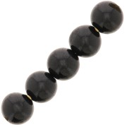 Cuentas redondas 4 mm gema - Espinela negra x20|raw }}