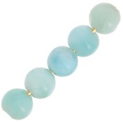 Cuentas redondas 4 mm gema - Larimar x20|raw }}