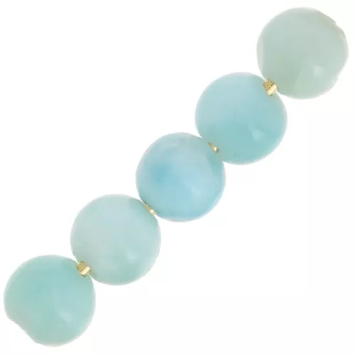 Cuentas redondas 4 mm gema - Larimar x20