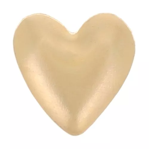 Mini elemento en forma de corazón para pegar 5 mm - Gold filled x1