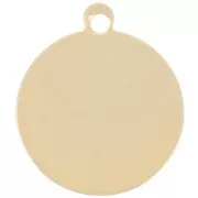 Colgante redondo de 11 mm para grabar - Gold filled x1