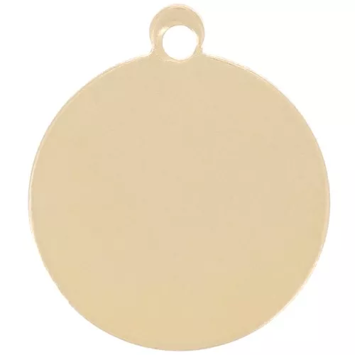 Colgante redondo de 11 mm para grabar - Gold filled x1