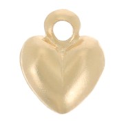 Mini dije de corazón 6x5 mm - Gold filled x1