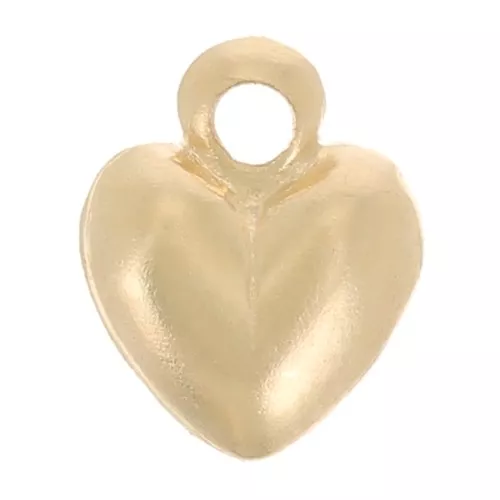 Mini dije de corazón 6x5 mm - Gold filled x1
