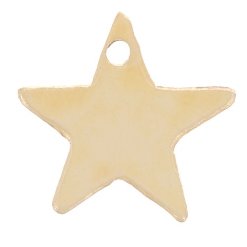 Lentejuela estrella 8 mm - Gold filled x1