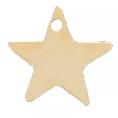 Lentejuela estrella 8 mm - Gold filled x1