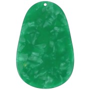 Colgante Ovalado de Acetato 50x33 mm - Verde Nacarado x1|raw }}