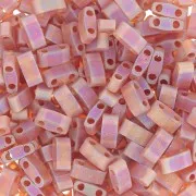 Miyuki Media Tila Abalorios 5x2.3x1.9mm HTL-134FR - Transparente Topacio Oscuro AB Mate x10g