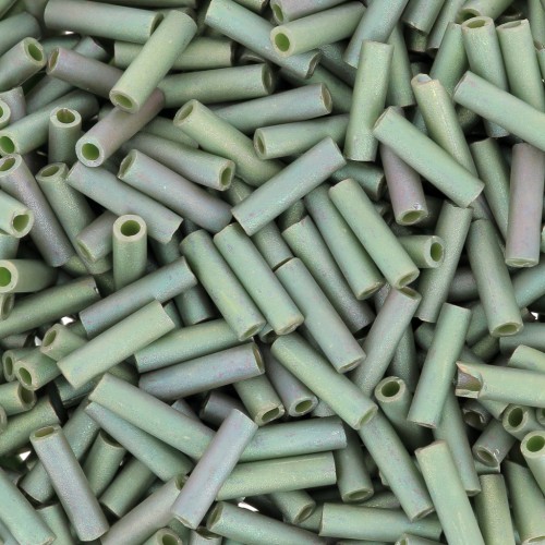 Miyuki Bugles 6 mm BGL-2031 - Metallic Mat Sage Green Luster x10g