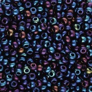 Cuentas de Rocalla Preciosa 9/0, 2,5 mm - Azul iris, 20 g