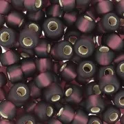 Rocalla Miyuki 6/0 13F - Silver Lined Mat Dark Smoky Amethyst x8g