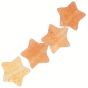 Cuenta Estrella 4 mm en gema de color - Imitación Cornalina x4