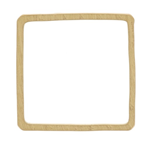 Anillo cuadrado de 14 mm para montar y tejido - Latón bruto x1