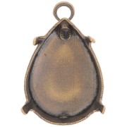 Colgante engaste garra para cabujón PureCrystal 4320 18x13 mm - Bronce x1|raw }}