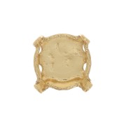 Engaste cerrado para cabujón 6 mm PureCrystal 1028 - 1088 - 1122 - Dorado x1