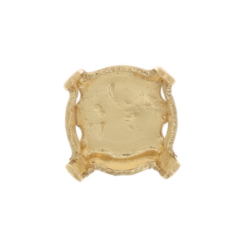 Engaste cerrado para cabujón 6 mm PureCrystal 1028 - 1088 - 1122 - Dorado x1